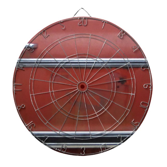 Red Chevy silver trim Dart Board (Front)