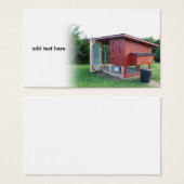 red chicken coop (Front & Back)