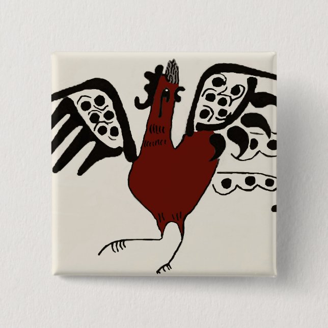 Red Chicken Pin (Front)