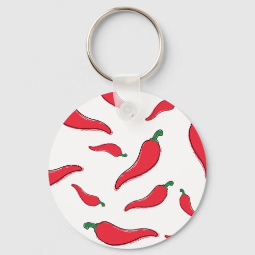 Red chile cayenne_pepper cartridge Spanish press Keychain