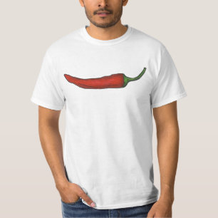 Red Chile Chili Pepper Peppers Hot Spicy Tee