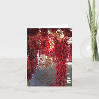 Red Chile Pepper Ristra Thank you card