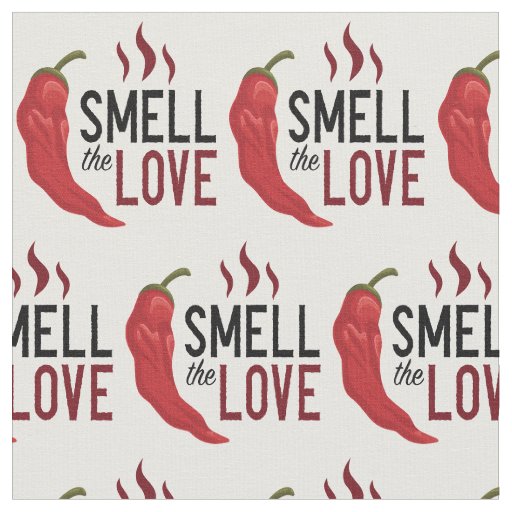 Red Chile Smell the Love Fabric