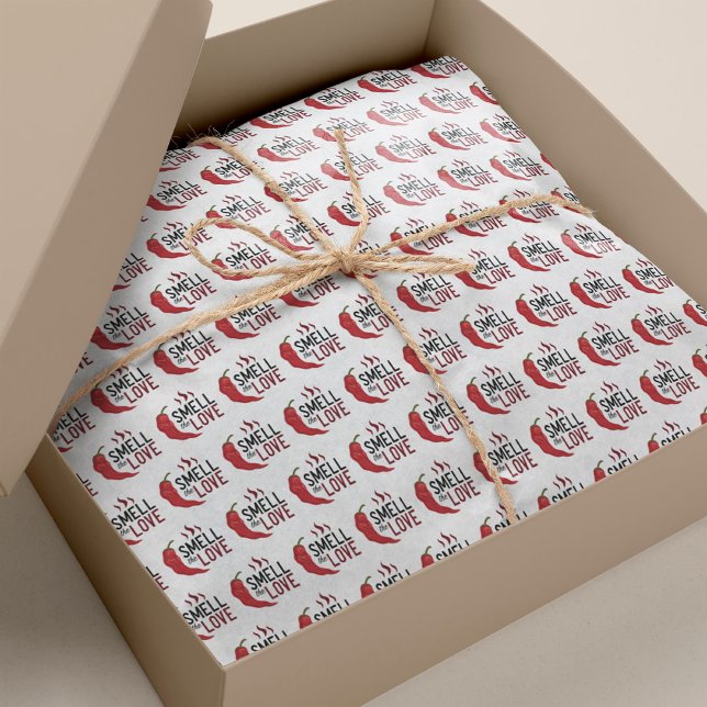 Red Chile Smell the Love Tissue Paper (Creator Uploaded)