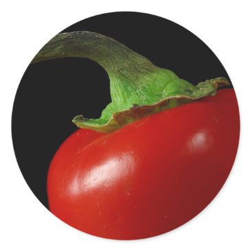 Red chili classic round sticker