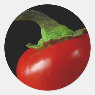 Red chili classic round sticker