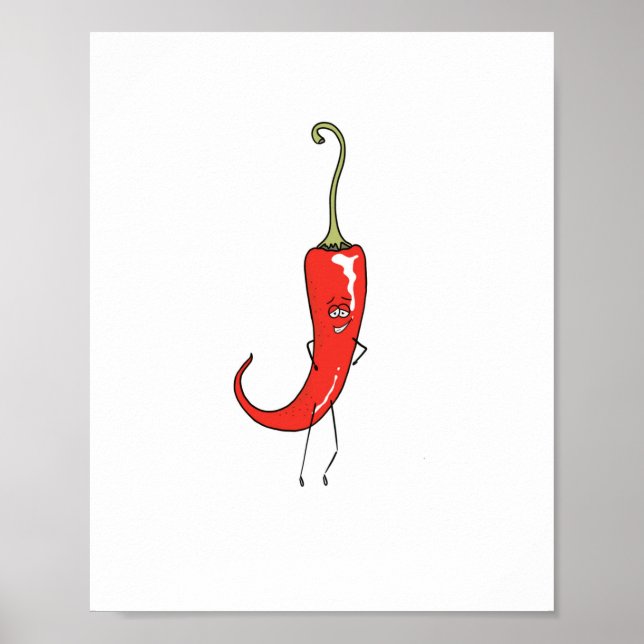 Red chili funny poster (Front)