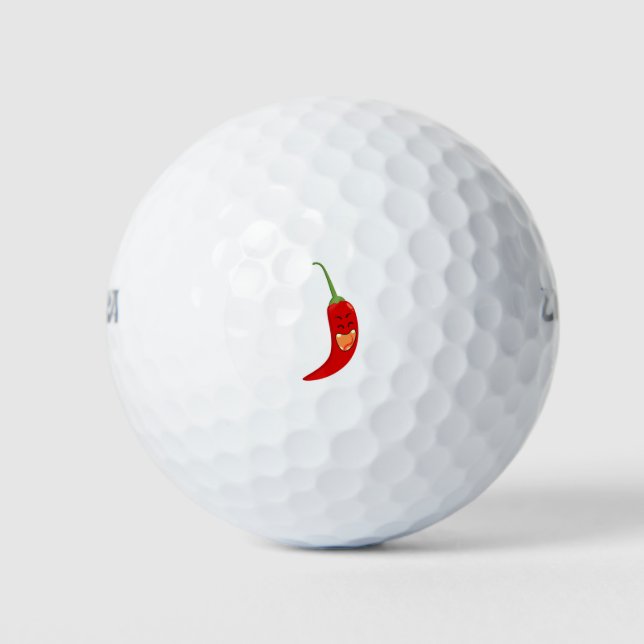 Red Chili Golf Balls (Front)