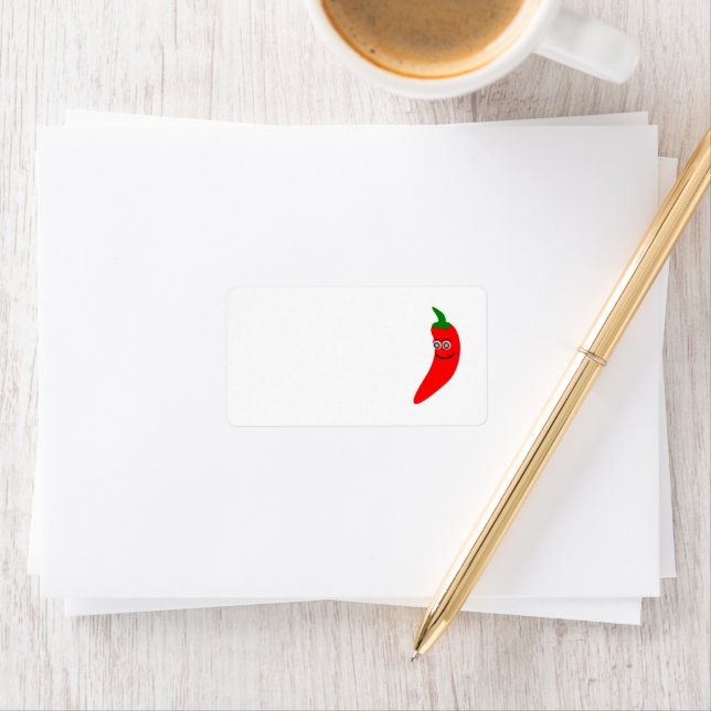 Red Chili Pepper Address Label (Insitu)