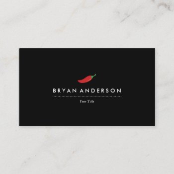 Red Chili Pepper Business Card by istanbuldesign at Zazzle