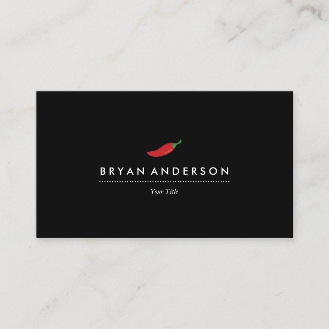 Red Chili Pepper Business Card (Front)