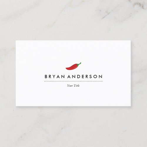 Red Chili Pepper Business Card