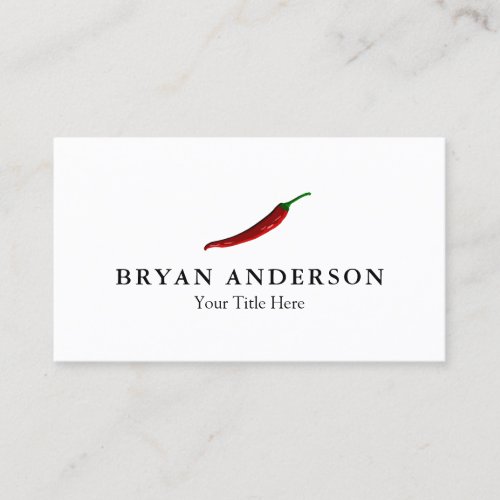 Red Chili Pepper Business Card