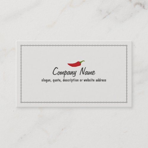 Red Chili Pepper  Business Card