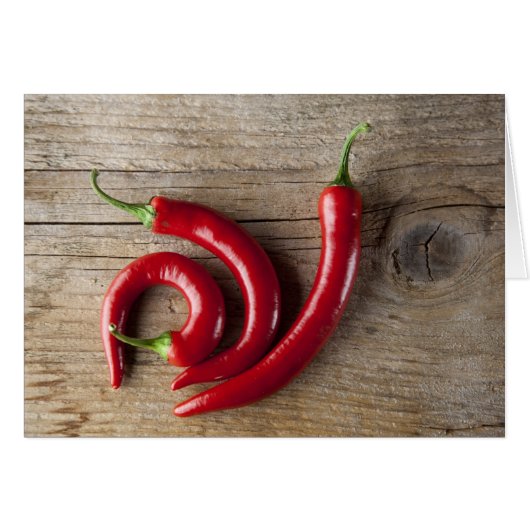 Red Chili Pepper Cards (Front Horizontal)