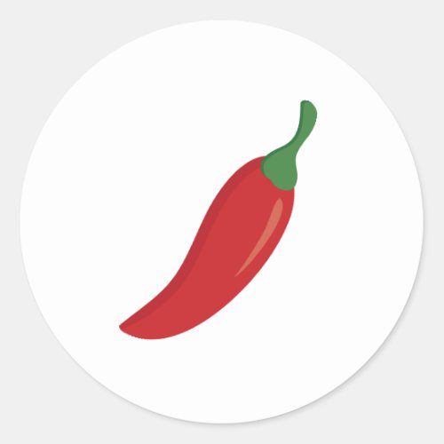 Red Chili Pepper Classic Round Sticker