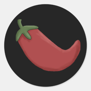 Red Chili Pepper Classic Round Sticker