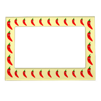 Red Chili Pepper Design Any Colour Background Magnetic Frame