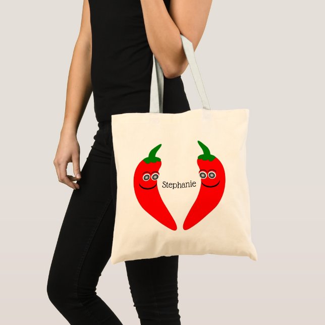 Red Chili Pepper Design Tote Bag (Front (Product))