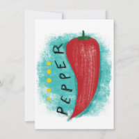 Red Chili Pepper Greeting Card