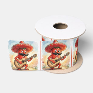 Red Chili Pepper Guitarist Satin Ribbon