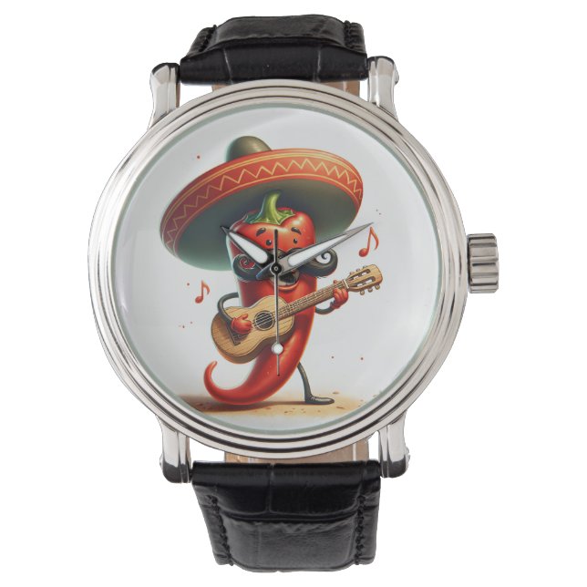 Red Chili Pepper Musician Watch (Front)