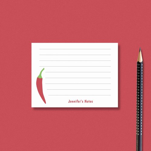 Red Chili Pepper Post_it Notes
