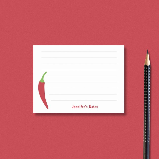 Red Chili Pepper Post-it Notes (Red Chili Pepper Post-it Notes)