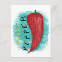 Red Chili Pepper Postcard