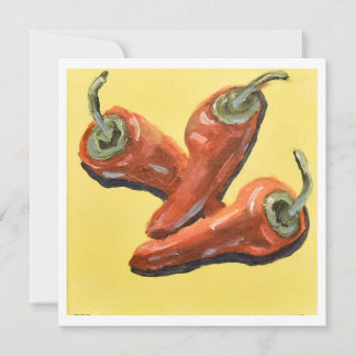 Red Chili Pepper Trio Card
