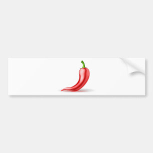 Red Chili Pepper Vegetable Bumper Sticker