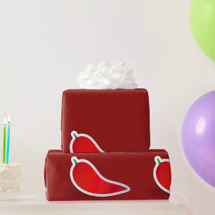 Red Chili Pepper Wrapping Paper
