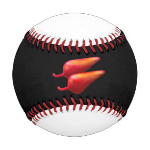 Red Chili Peppers black and white baseball