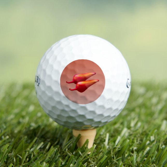 Red Chili Peppers Callaway Supersoft golf balls 12 (Insitu Tee)