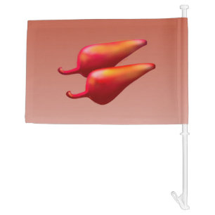 Red Chili Peppers car and boat flags