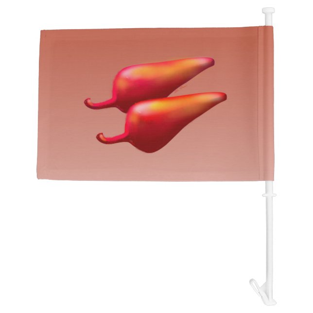 Red Chili Peppers car and boat flags (Back)