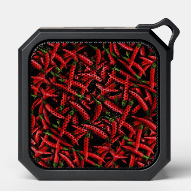 Red Chili Peppers Collage Bluetooth Speakers (Front)