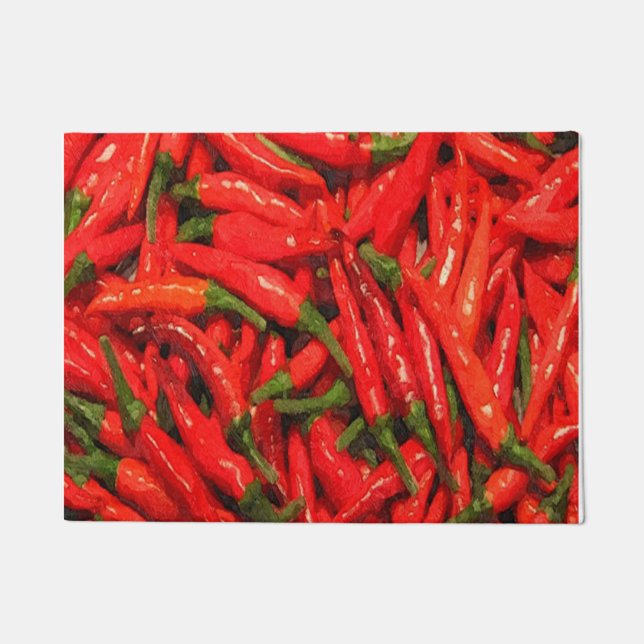 Red Chili Peppers Doormat (Front)