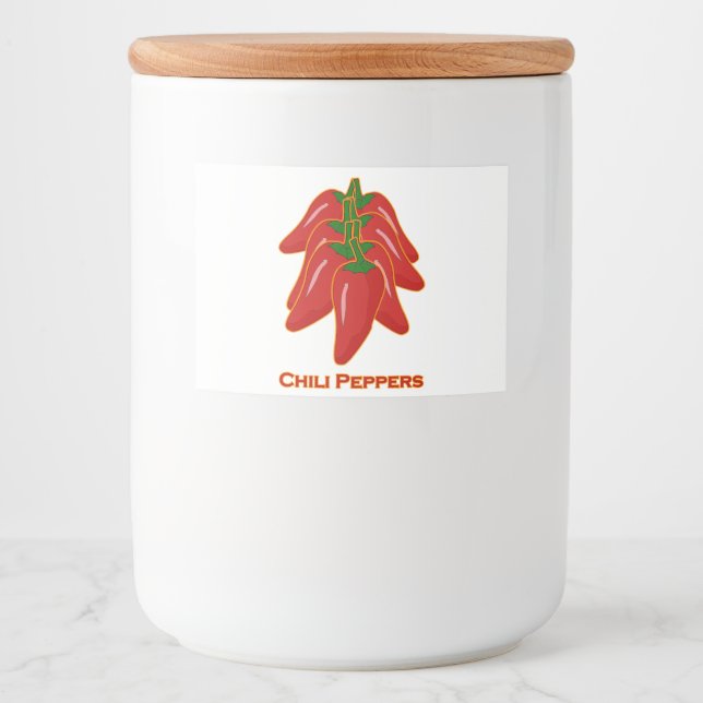 Red Chili Peppers Food Label (Front)