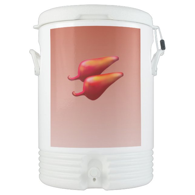 Red Chili Peppers Igloo beverage cooler (Front)