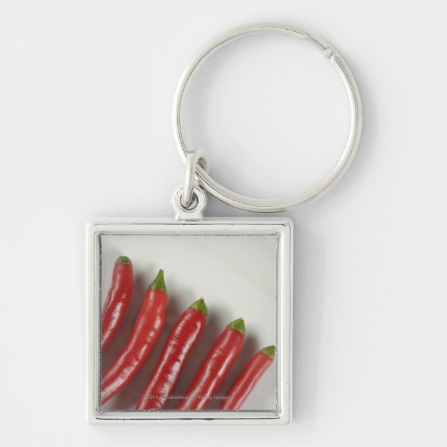 Red chili peppers keychain (Front)