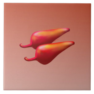 Red Chili Peppers large tile