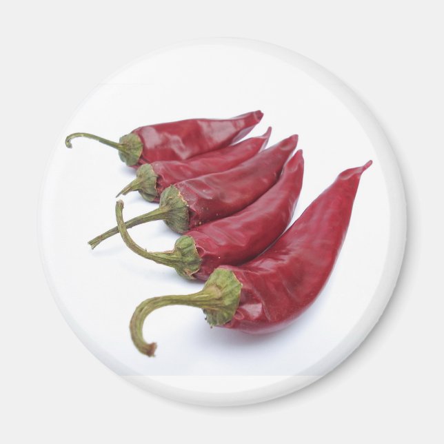 Red chili peppers magnet (Front)