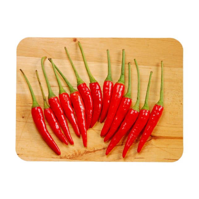 Red chili peppers magnet (Horizontal)