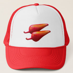 Red Chili Peppers red and white foam trucker hat