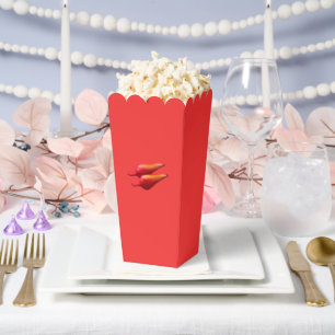 Red Chili Peppers red popcorn boxes