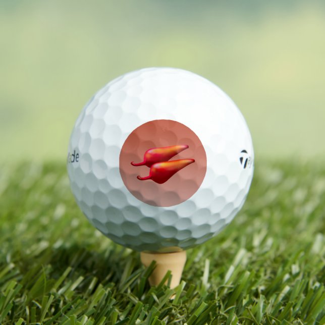 Red Chili Peppers Taylor Made TP5 golf balls 12 (Insitu Tee)