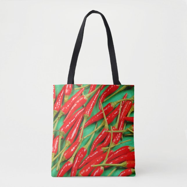 Red chili peppers tote bag (Front)