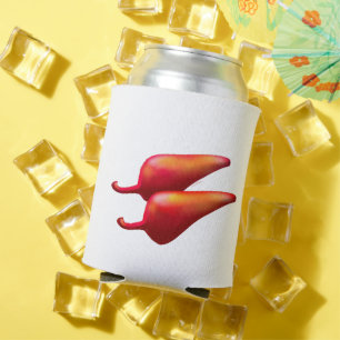 Red Chili Peppers white can cooler