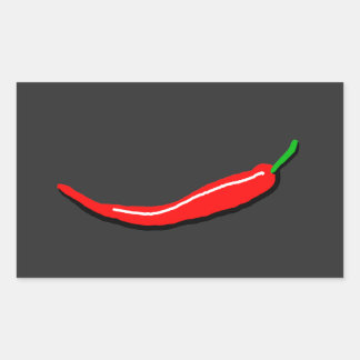 Red Chili Rectangular Sticker